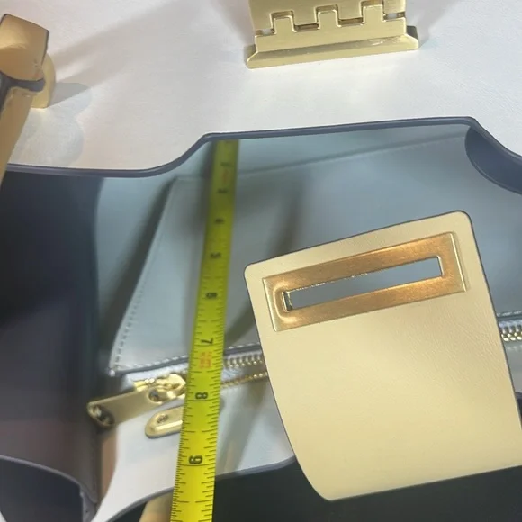 ZAC ( Zac Posen ) NWT , EARTHA MEDIUM , TOTE , off white, CHARCOAL Color. - Picture 14 of 16